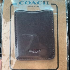 Coach Leather Sticker Pocket
